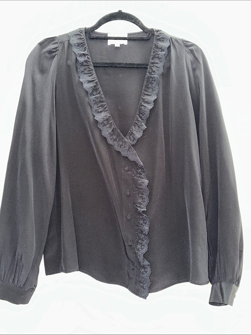 Sézane Rosine silk blouse